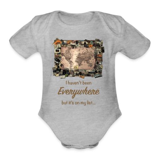 On My List... - Organic Short Sleeve Baby Bodysuit
