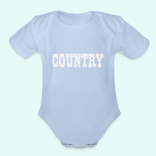 country - Organic Short Sleeve Baby Bodysuit