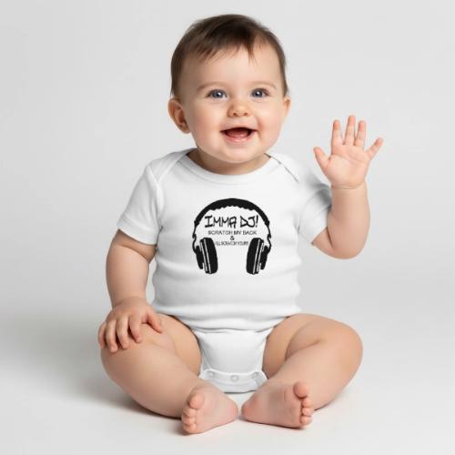 I'M A DJ! - Organic Short Sleeve Baby Bodysuit