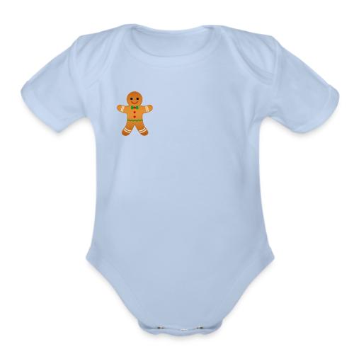 Gingerbread Dude - Organic Short Sleeve Baby Bodysuit