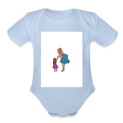 MOMMY AND ME - Organic Short Sleeve Baby Bodysuit