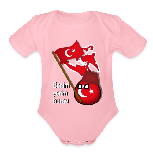 Ottomans I belong here - Organic Short Sleeve Baby Bodysuit