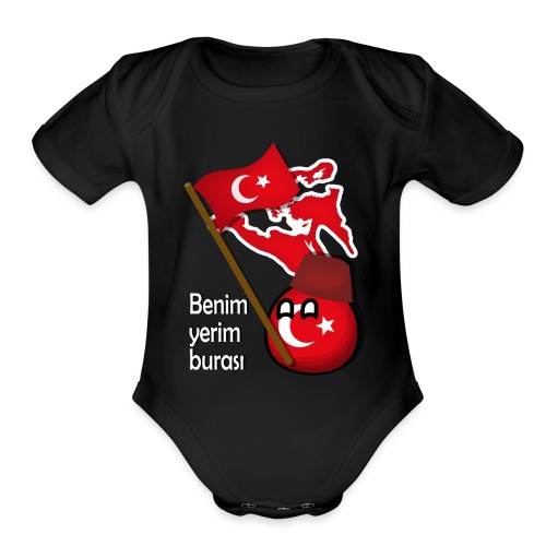 Ottomans I belong here - Organic Short Sleeve Baby Bodysuit
