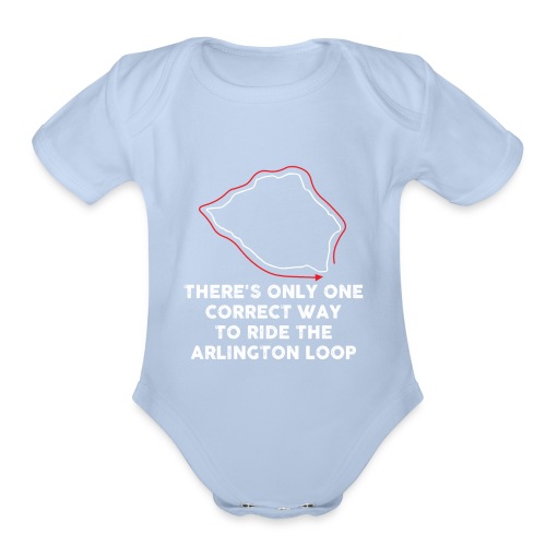 Arlington Loop: Counter-Clockwise - Organic Short Sleeve Baby Bodysuit