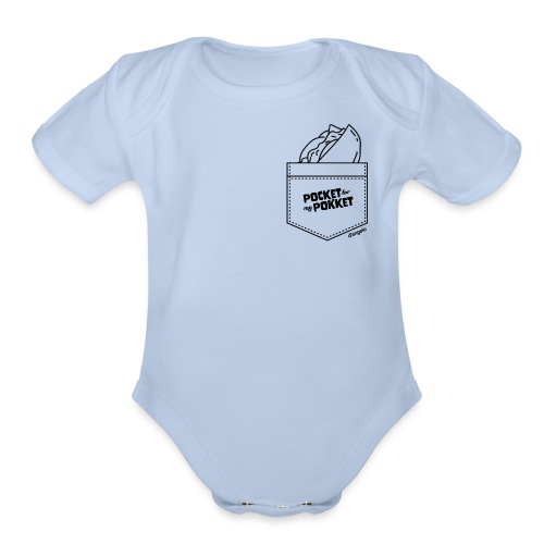 Pocket Pokket - Organic Short Sleeve Baby Bodysuit