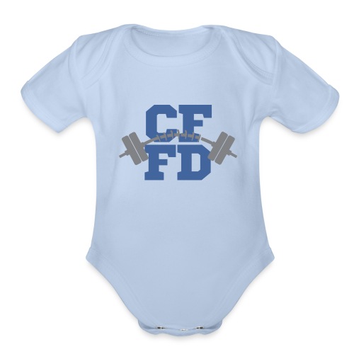 CFFD Barbell - Organic Short Sleeve Baby Bodysuit