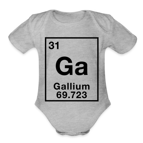 Gallium - Organic Short Sleeve Baby Bodysuit