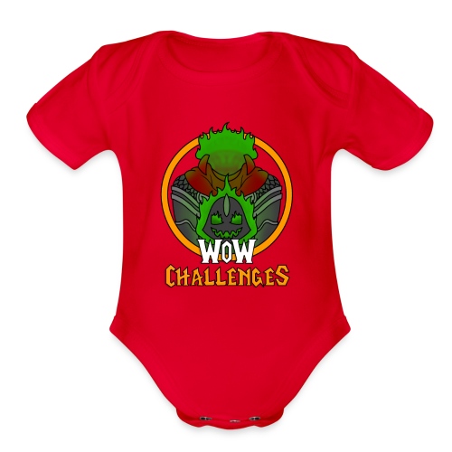 WOW Chal Hallow Horse NO OUTLINE - Organic Short Sleeve Baby Bodysuit