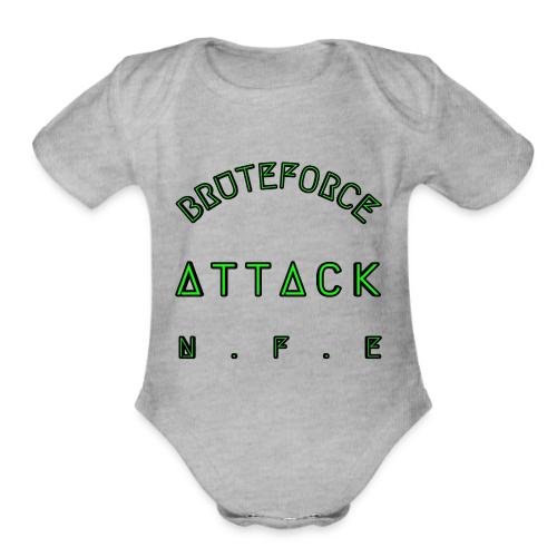 BRUTEFORCE ATTACK - Organic Short Sleeve Baby Bodysuit