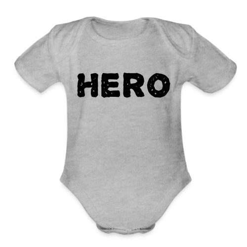 Hero t-shirt. - Organic Short Sleeve Baby Bodysuit