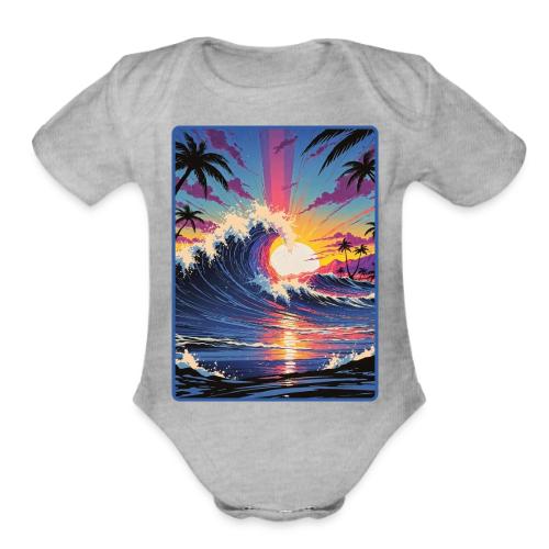 Sunrise Peak - Organic Short Sleeve Baby Bodysuit