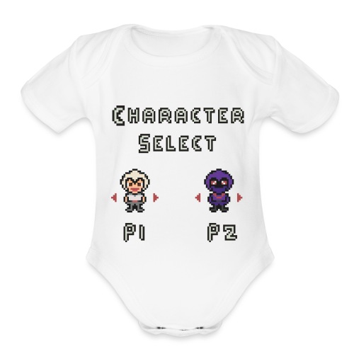 Character Select - Organic Short Sleeve Baby Bodysuit