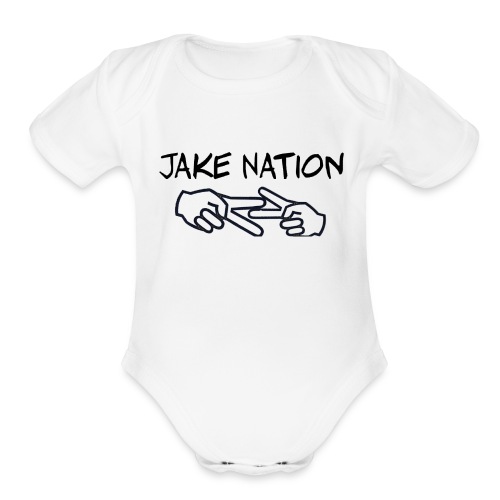 Jake nation shirts and hoodies - Organic Short Sleeve Baby Bodysuit