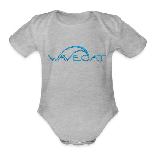 Wavecat Logo - Organic Short Sleeve Baby Bodysuit