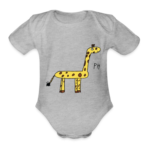 Giraffe - Organic Short Sleeve Baby Bodysuit