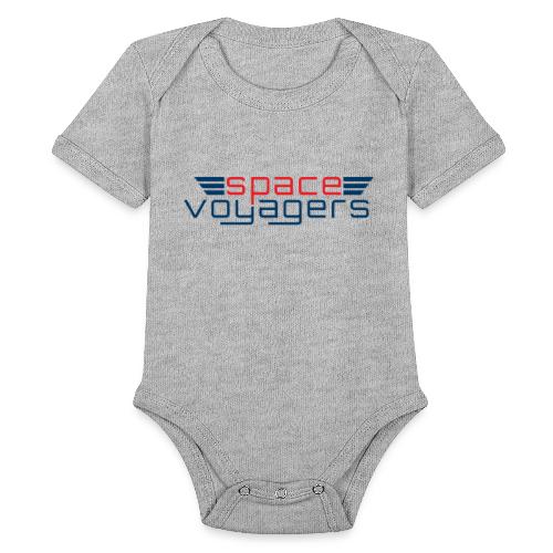 Space Voyagers Design #2 - Organic Short Sleeve Baby Bodysuit