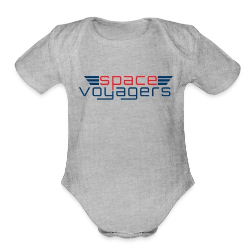 Space Voyagers Design #2 - Organic Short Sleeve Baby Bodysuit