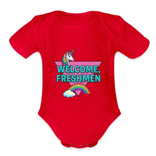Welcome, Freshmen - Organic Short Sleeve Baby Bodysuit