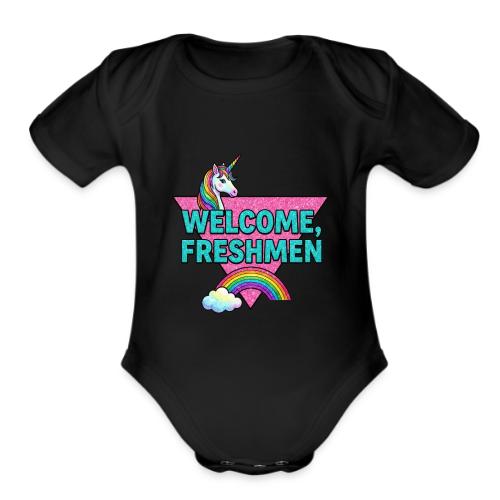 Welcome, Freshmen - Organic Short Sleeve Baby Bodysuit