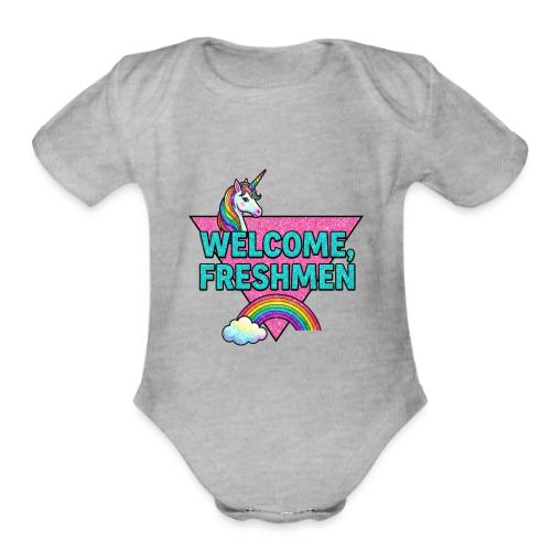 Welcome, Freshmen - Organic Short Sleeve Baby Bodysuit