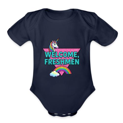 Welcome, Freshmen - Organic Short Sleeve Baby Bodysuit