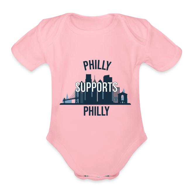 Philly Supports Philly skyline blue transparentbg