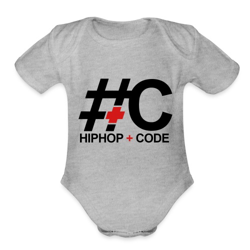 hiphopandcode-logo-2color - Organic Short Sleeve Baby Bodysuit