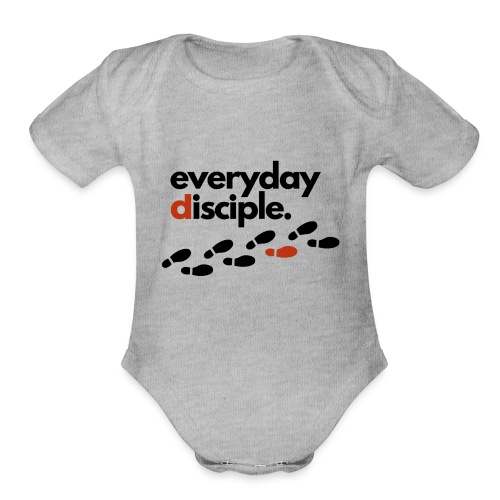 Everyday Disciple Podcast Logo - Organic Short Sleeve Baby Bodysuit