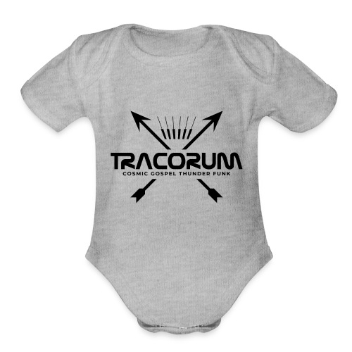 Piano Arrows Tracorum Black - Organic Short Sleeve Baby Bodysuit