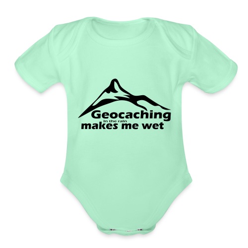 Wet Geocaching - Organic Short Sleeve Baby Bodysuit