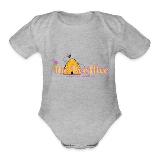 The BeeHive Logo - Organic Short Sleeve Baby Bodysuit