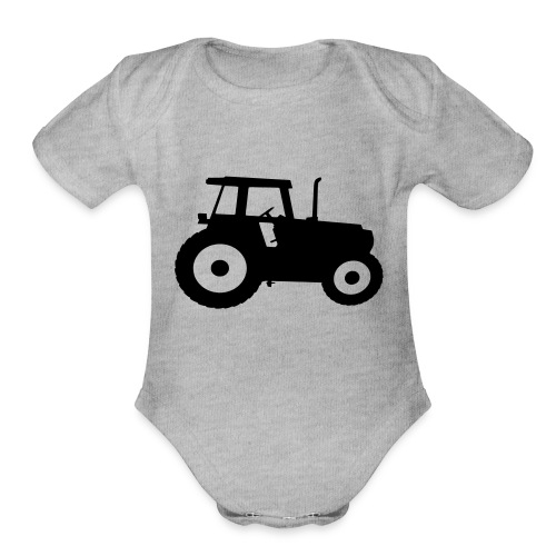 Tractor agricultural machinery farmers Farmer - Organic Short Sleeve Baby Bodysuit