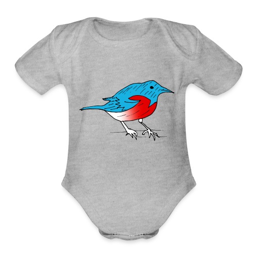 Birdie - Organic Short Sleeve Baby Bodysuit
