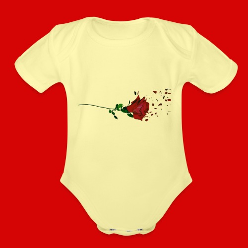 Yelena Logo 3 - Organic Short Sleeve Baby Bodysuit