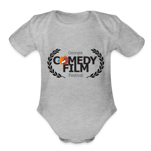 Georgia Comedy Film Festival Black Laurel - Organic Short Sleeve Baby Bodysuit