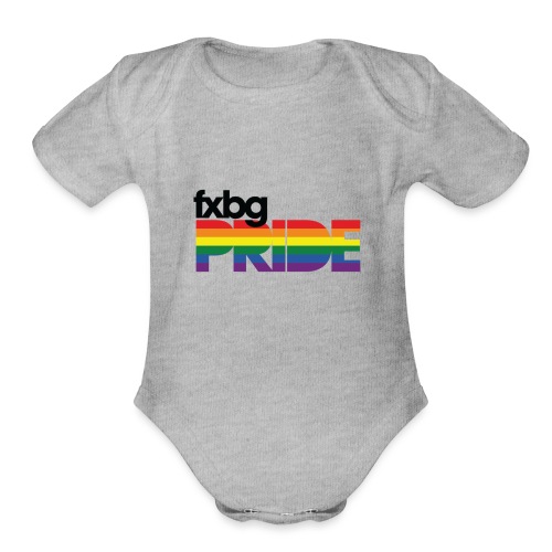 FXBG PRIDE LOGO - Organic Short Sleeve Baby Bodysuit