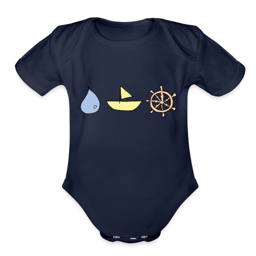 Drop, Ship, Dharma - Organic Short Sleeve Baby Bodysuit