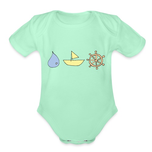 Drop, Ship, Dharma - Organic Short Sleeve Baby Bodysuit