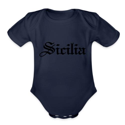 Sicilia Gothic - Organic Short Sleeve Baby Bodysuit