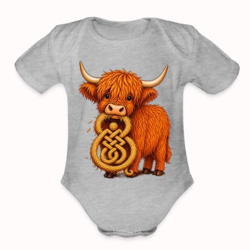 heelan coo - Organic Short Sleeve Baby Bodysuit