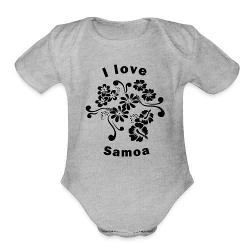 I love Samoa - Organic Short Sleeve Baby Bodysuit