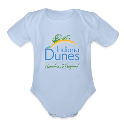 Indiana Dunes Beaches and Beyond - Organic Short Sleeve Baby Bodysuit