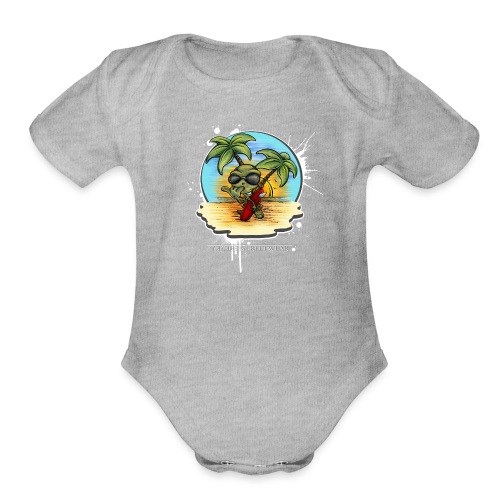 let's have a safe surf home - Organic Short Sleeve Baby Bodysuit