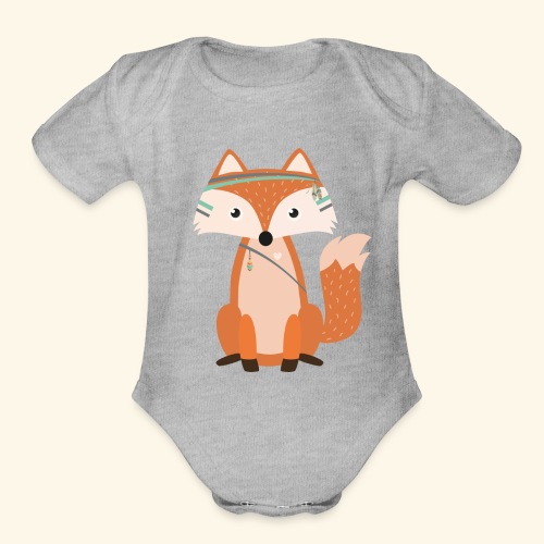 Felix Fox - Organic Short Sleeve Baby Bodysuit
