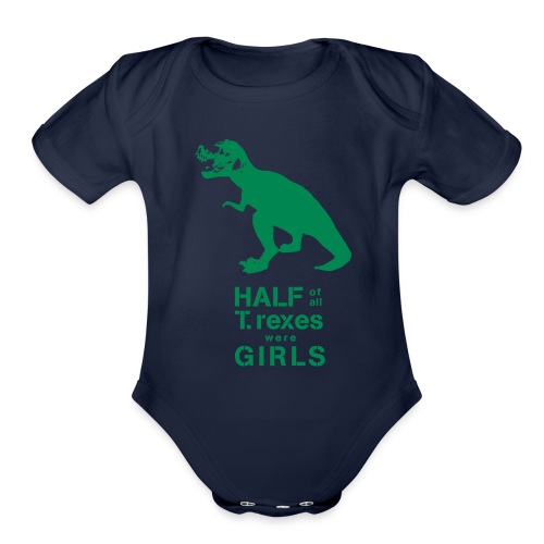 Tyrannosaurus Rex - Organic Short Sleeve Baby Bodysuit