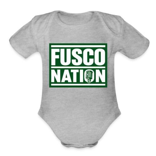 Fusco Nation (Official Seal) - Organic Short Sleeve Baby Bodysuit