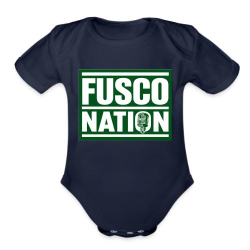 Fusco Nation (Official Seal) - Organic Short Sleeve Baby Bodysuit