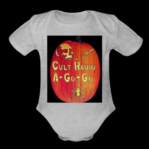 Cult Radio Jack-O-Lantern - Organic Short Sleeve Baby Bodysuit
