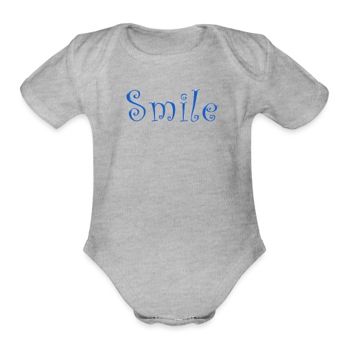 Smile - Organic Short Sleeve Baby Bodysuit