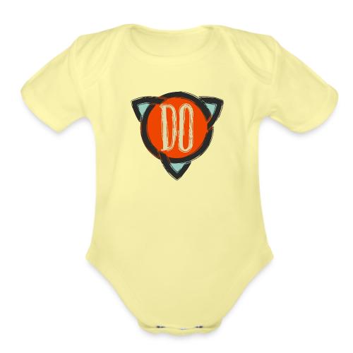 Do Anything Logo - Organic Short Sleeve Baby Bodysuit
